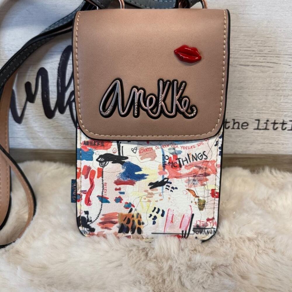 Anekke Mini Faux Leather Crossbody Purse